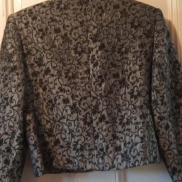 Bianca Nygard silver black short collared jacket 10 - Picture 4 of 4